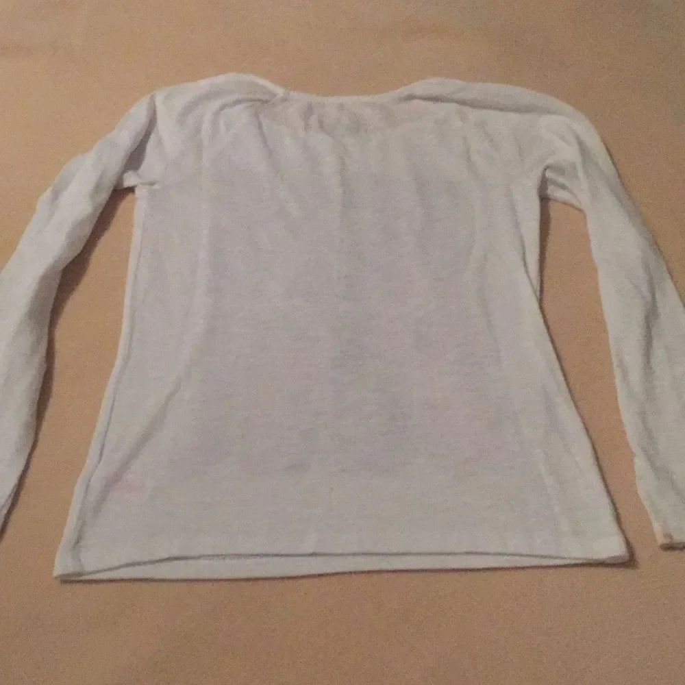 4/$20 Justice Eiffel Tower Sparkly Top Girls Size 10 Long Sleeve